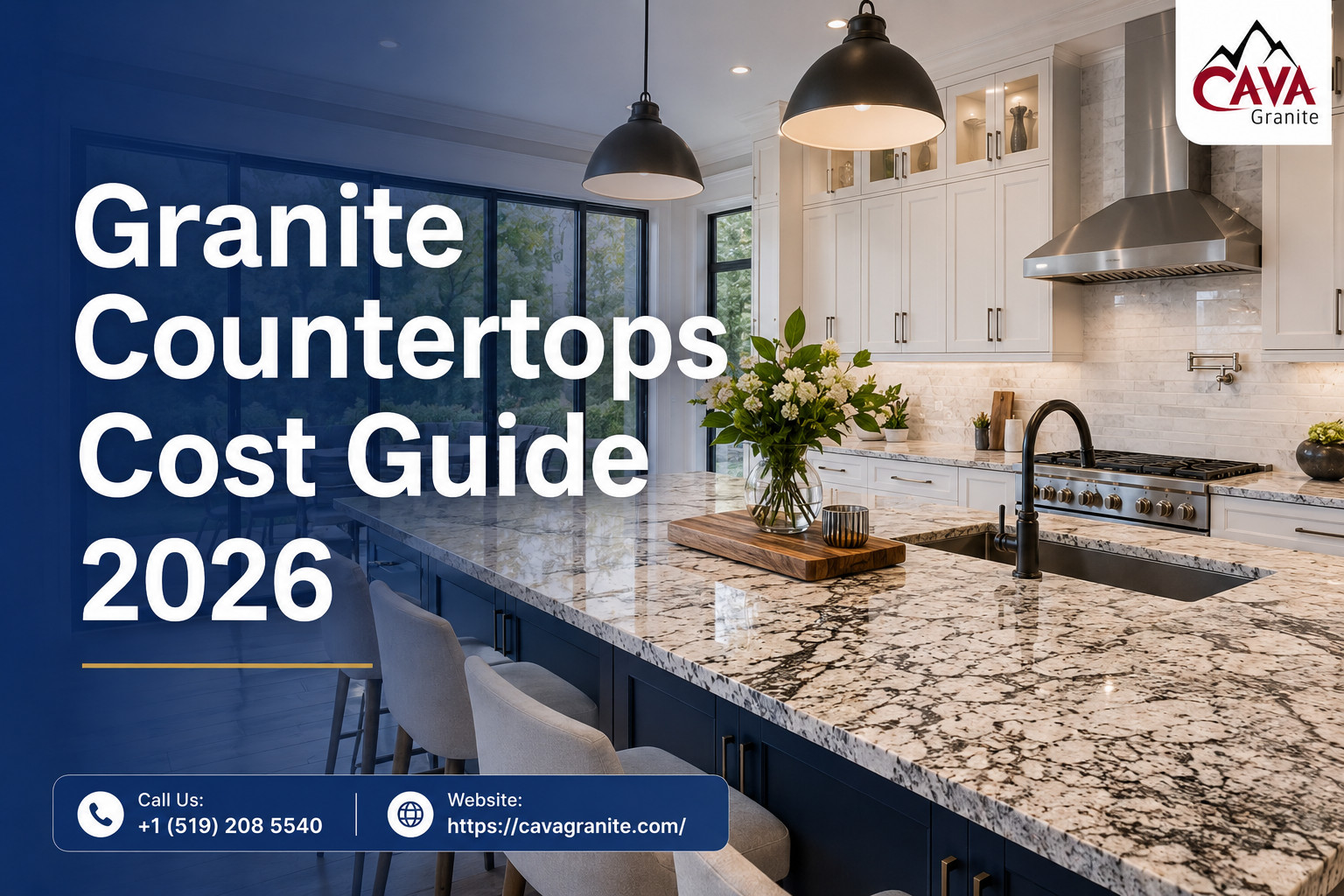 Granite Countertops Cost guide 2026 modern kitchen design