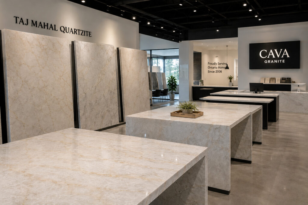 Premium Taj Mahal Quartzite Slab Selection