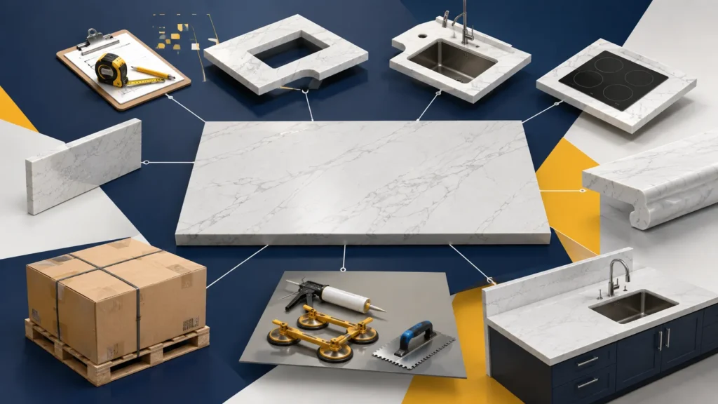 Cheap quartz countertops for modern kitchens