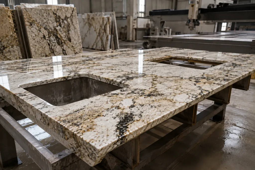 Granite countertop installation process