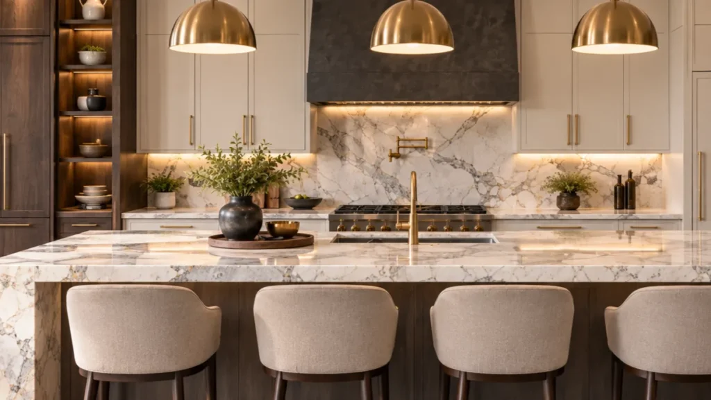 custom stone countertops kitchen