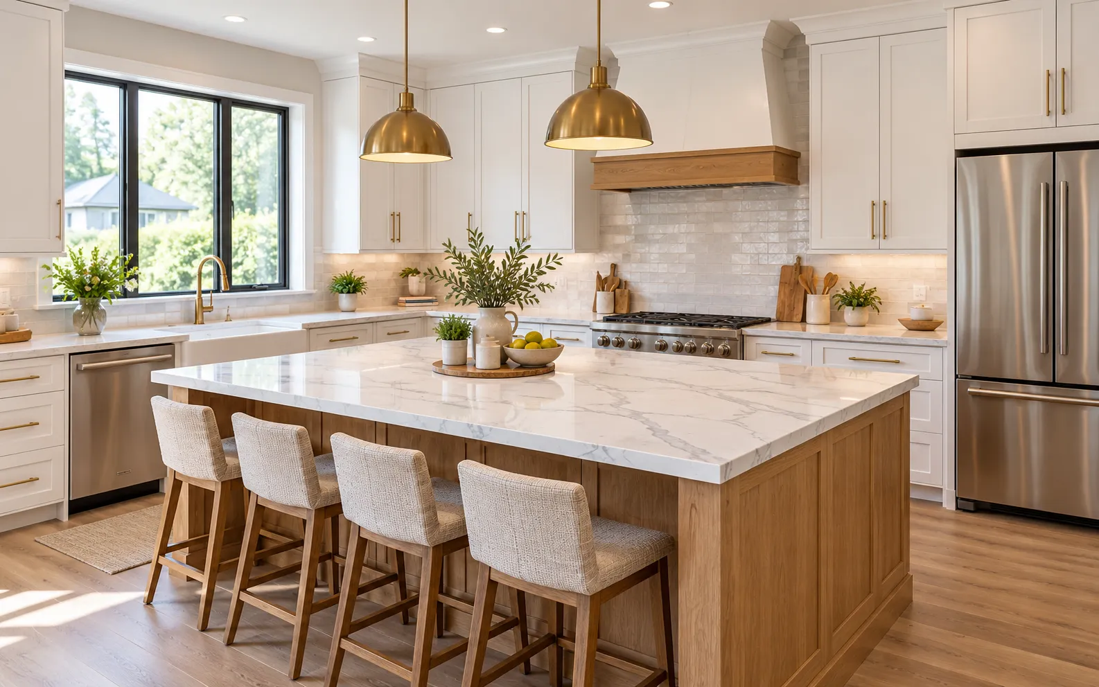 Popular quartz countertop colors for modern kitchens